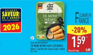 ASIA GREEN GARDEN 10 Mini nems aux légumes