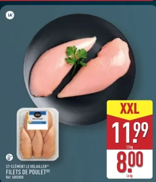 ST-CLÉMENT LE VOLAILLER Filets de poulet XXL