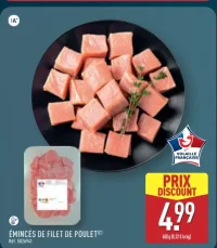 Émincés de filet de poulet