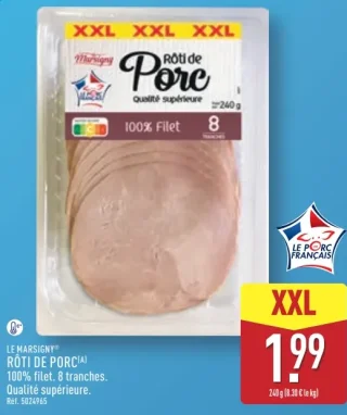 Rôti de porc 100% filet Le Marsigny