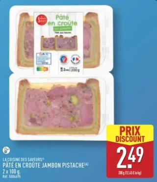 Pâté en croûte jambon pistache La Cuisine des Saveurs