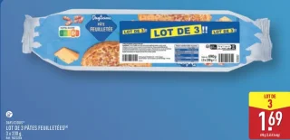 Lot de 3 pâtes feuilletées Daylicious