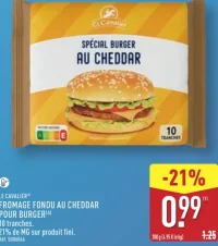 Fromage fondu au cheddar pour burger Le Cavalier