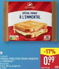 Fromage fondu pour croque-monsieur à l'emmental Le Cavalier