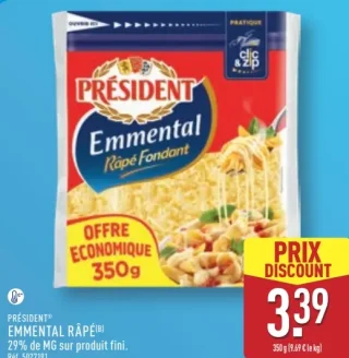 Président Emmental râpé 29% MG
