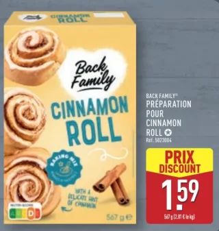 Préparation pour Cinnamon Roll Back Family
