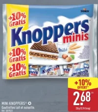 Mini Knoppers Gaufrettes lait et noisette