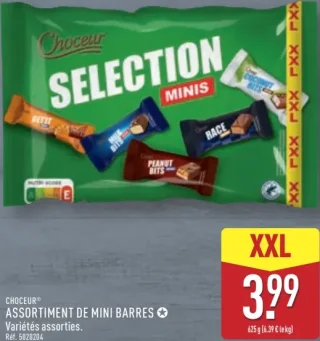 Assortiment de mini barres Choceur Selection Minis XXL