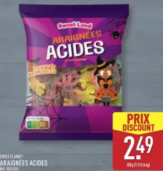 Bonbons Araignées acides Sweetland