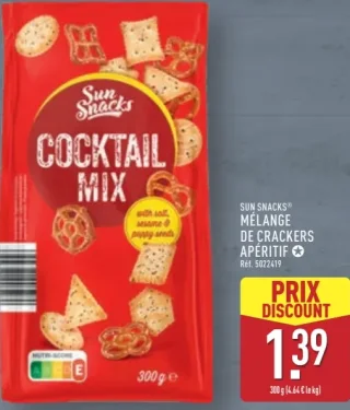SUN SNACKS® Mélange de crackers apéritif