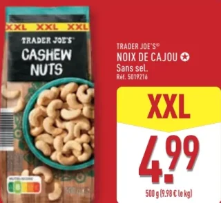 TRADER JOE'S® Noix de cajou Sans sel