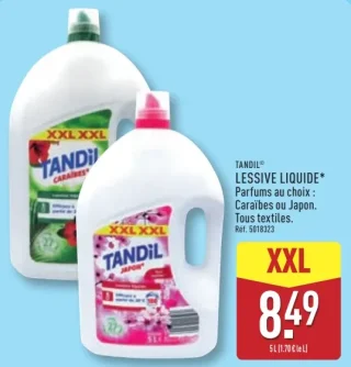 Lessive liquide Tandil Caraïbes ou Japon