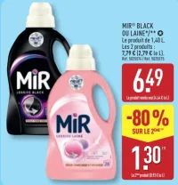 Lessive liquide Mir Black ou Laine