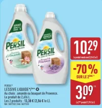 Lessive liquide Persil Amande ou Bouquet de Provence