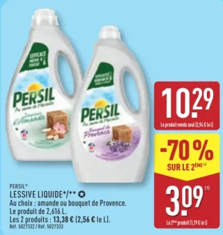 Lessive liquide Persil Amande ou Bouquet de Provence