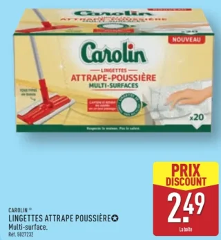 Carolin Lingettes attrape-poussière multi-surfaces