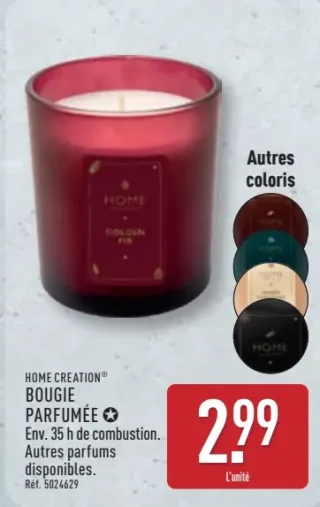 Bougie parfumée Home Creation
