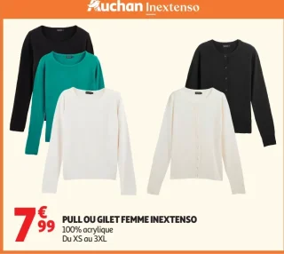 Pull ou gilet femme Inextenso