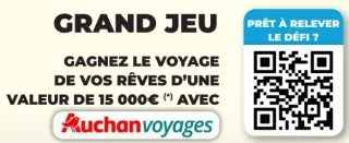 Grand jeu - Voyage de vos rêves avec Auchan Voyages