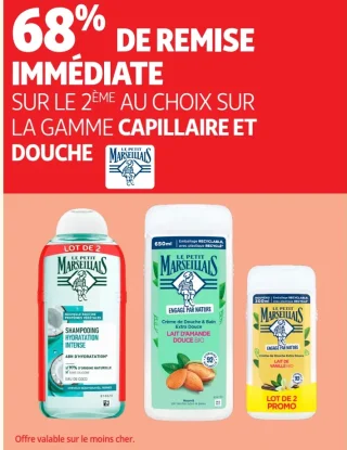 Gamme capillaire et douche Le Petit Marseillais