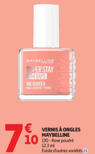 VERNIS À ONGLES MAYBELLINE 130 - Rose poudré