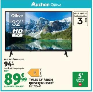 TV LED 32" / 80cm Qilive Q32H251B