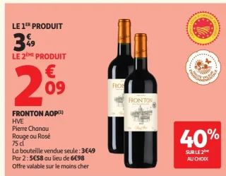Vin Fronton AOP HVE Pierre Chanau Rouge ou Rosé