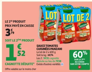 Sauce tomates cuisinées Panzani