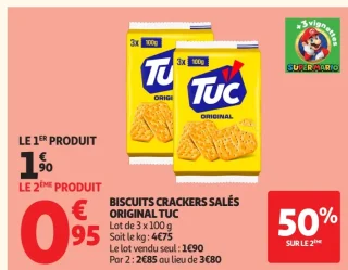 Biscuits crackers salés Original TUC