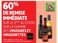 Gamme des vinaigres et vinaigrettes Maille
