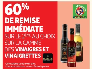 Gamme des vinaigres et vinaigrettes Maille