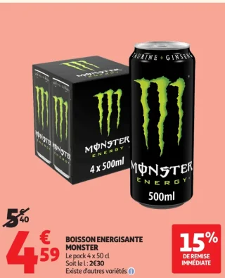 Boisson énergisante Monster