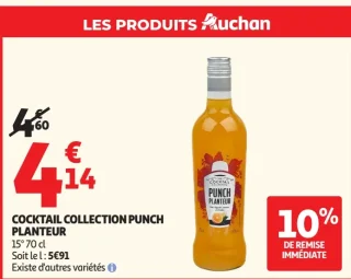 Cocktail Collection Punch Planteur Auchan