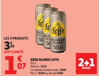 Bière blonde Leffe