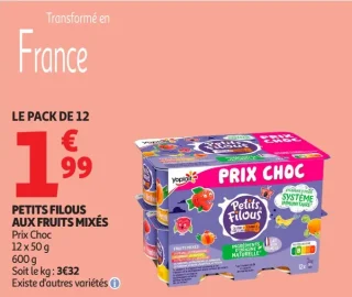 Petits Filous aux fruits mixés Yoplait