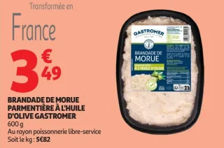 Brandade de morue parmentière à l'huile d'olive Gastromer