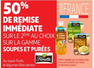 Gamme soupes et purées Florette