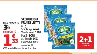 Scoubidou Fruits Lutti 60 g
