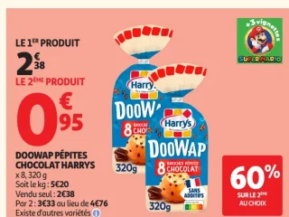 Brioches Doowap pépites chocolat Harrys