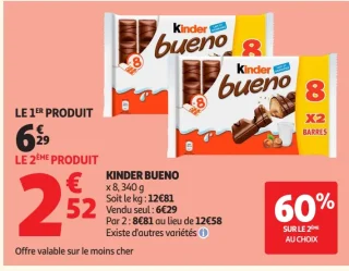 Chocolats Kinder Bueno x8 340 g