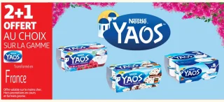 Gamme de yaourts Nestlé Yaos
