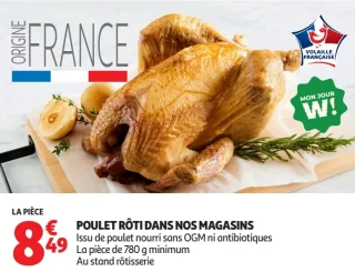 Poulet rôti dans nos magasins