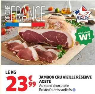 Jambon cru vieille réserve Aoste