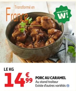 Porc au caramel Au stand traiteur