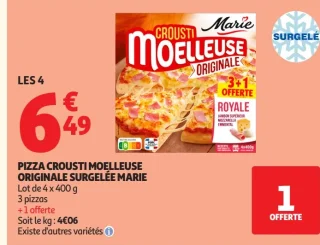 Pizza crousti moelleuse originale surgelée Marie