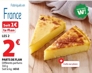 Parts de flan