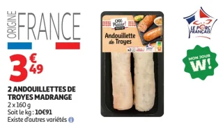 2 ANDOUILLETTES DE TROYES MADRANGE