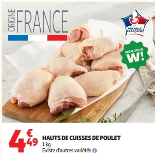 Hauts de cuisses de poulet 1 kg