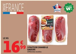3 filets de canard Le Gaulois