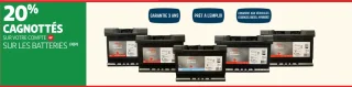 Batteries auto Auchan
